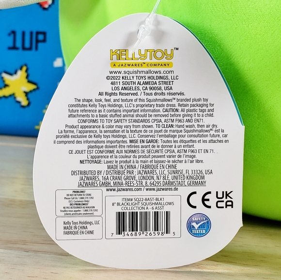 Squishmallow Sunny the Green Bee 8" Blacklight GITD Stuffed Plush NWT - Picture 12 of 12